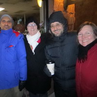 Gautam & Donna in Lyons for their Christmas parade