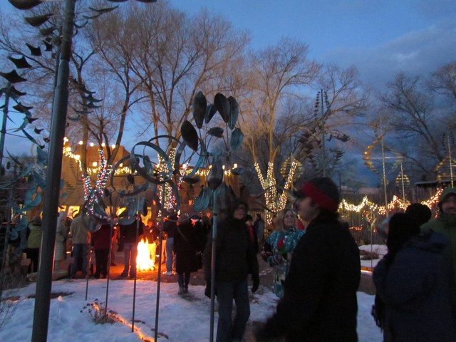 2012-12-24 farolito tour on Canyon Road, Santa Fe, NM 002