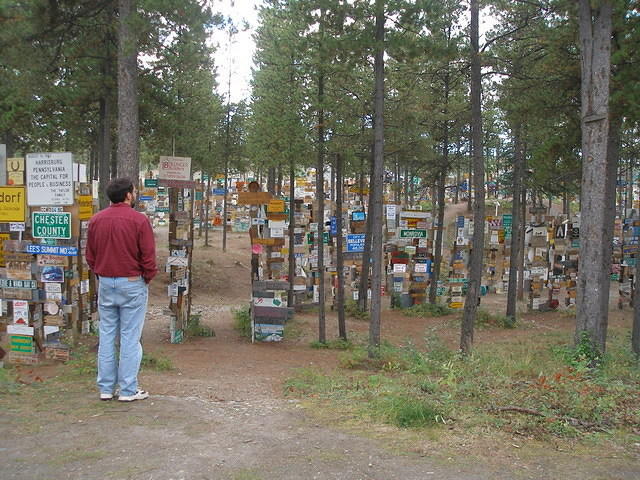 2006-08-25 Sign Post Forest, Watson Lake, BC, Canada 03