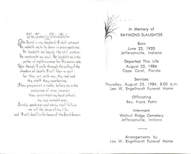 1984-Raymond Slaughter Memorial