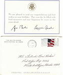 2003-Momo's birthday card from the White House